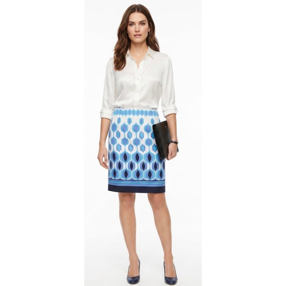 Talbots colorful pencil skirt